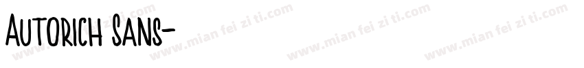 Autorich Sans字体转换